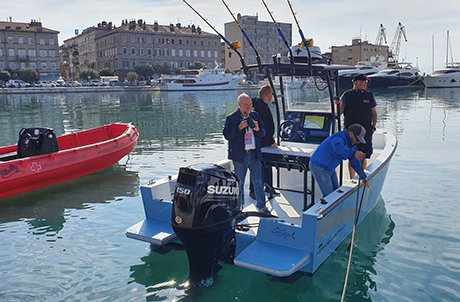 Rijeka Boat Show 2022._Piranhascraft Wave 600 u moru